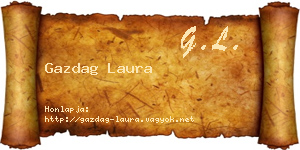Gazdag Laura névjegykártya